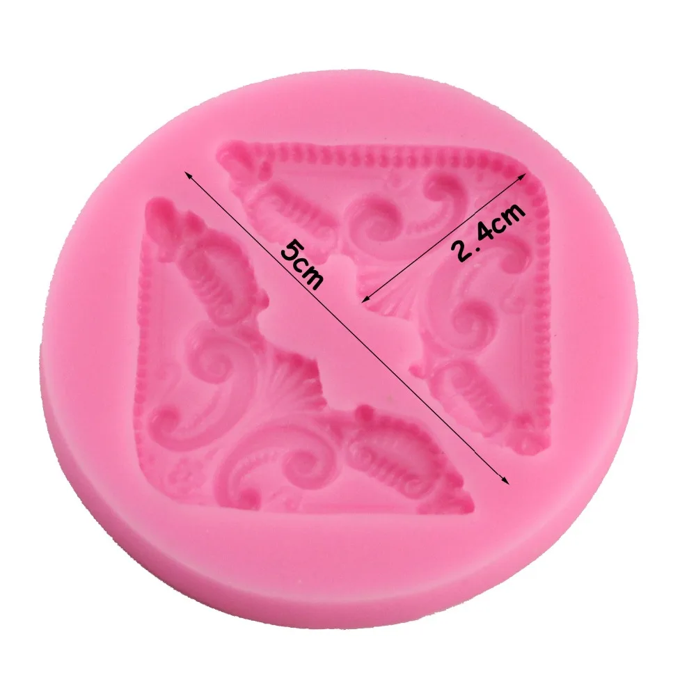 Винтажная угловая силиконовая форма полимерная глина формы для помадки шоколада