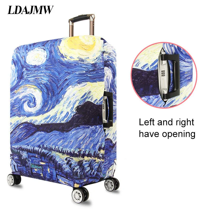 LDAJMW новый узор эластичный чемодан для путешествий защитный футляр тянущийся