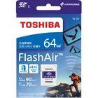 TOSHIBA Wifi SD карта 64 Гб 32 Гб 16 Гб карта памяти U3 UHS W-04 FlashAir Беспроводная LAN высокоскоростная Новинка 2019