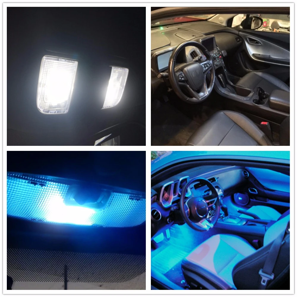 WLJH 6x Canbus T10 LED W5W Light 2835 SMD автомобильное освещение купольная карта дверь