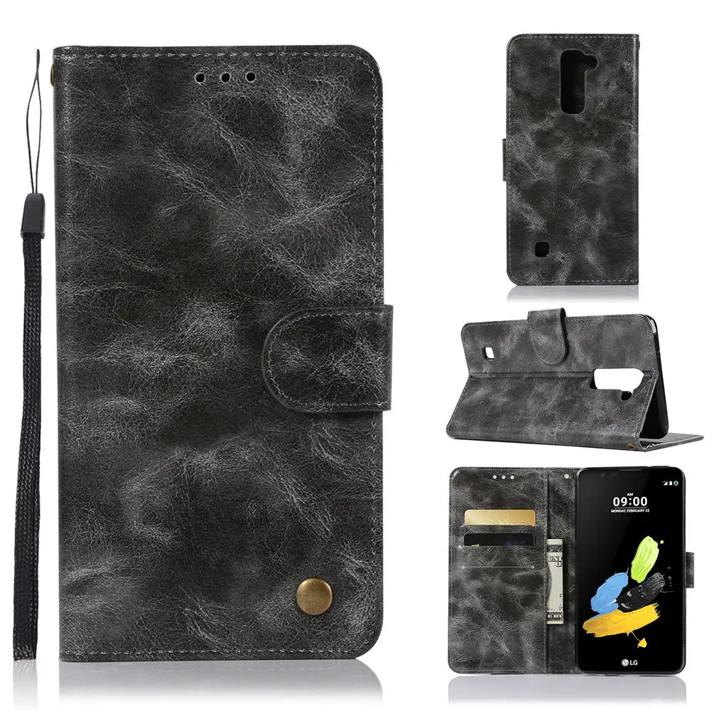 Для Fundas LG K10 чехол, твердый кошелек, флип-чехол с подставкой, кожаный чехол для LG K10 lte K430DS, чехол для телефона с отделением для карт Etui Capa - Цвет: for LG K10 2016