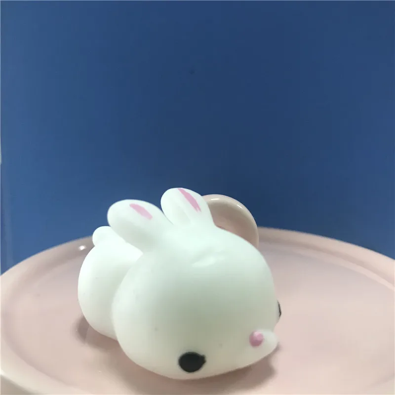 Rabbit Мини Изменение цвета милый кот Антистресс мяч сжимает Mochi поднимающийся Abreact мягкий липкий снятие стресса забавная Подарочная игрушка - Цвет: Rabbit