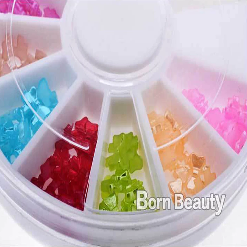 5 мм новые бабочки смолы украшения для ногтей Стразы очарование 3d Советы стикер