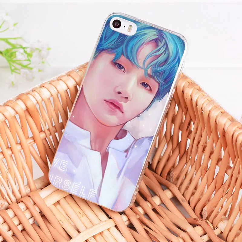 Laumans Популярные Star арт BTS Прозрачный чехол для Apple iPhone 8 7 6 S Plus X 5 5S SE 5C 4 4S крышка |