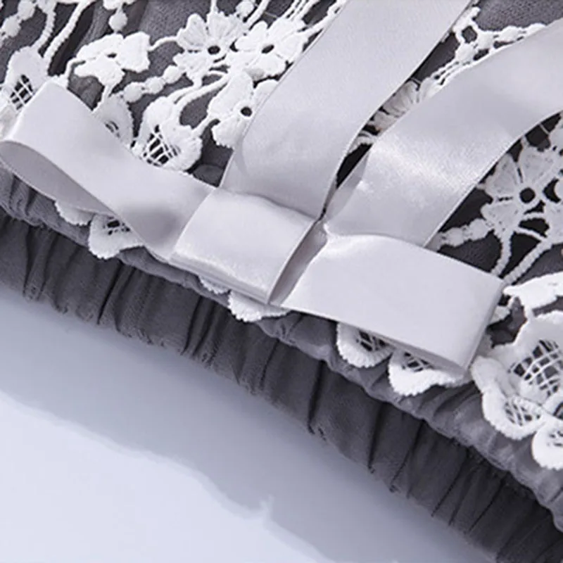 Одежда для девочек комплект с юбкой 2018 год летняя одежда цветочным кружевом