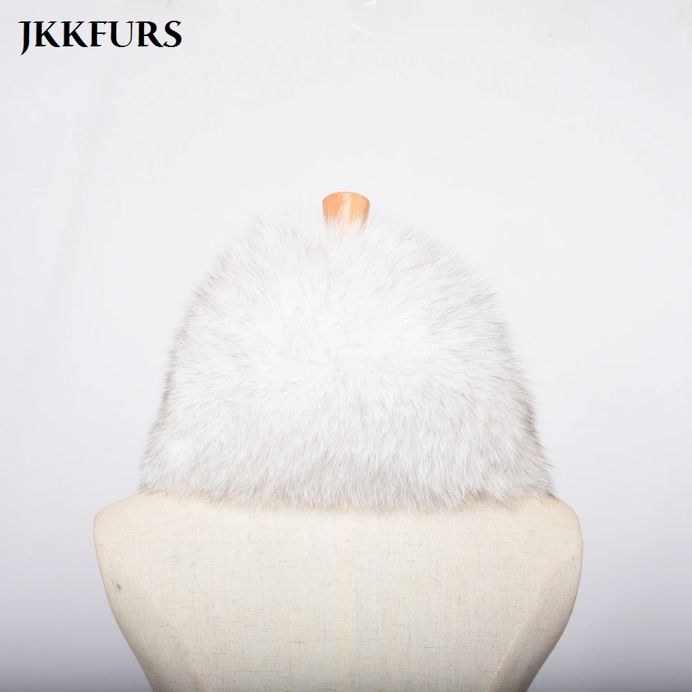 JKKFURS новые женские шарфы из натурального Лисьего меха зимние толстые теплые модные стильные высококачественные натуральный меховой шарф S7393