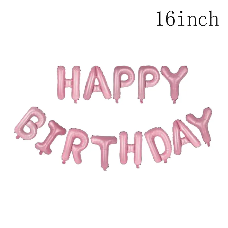 Chicinlife мальчик девочка 4th Happy Birhday украшение номер 4 шар День рождения корона шляпа 4 года День рождения принадлежности - Цвет: pink happy birthday
