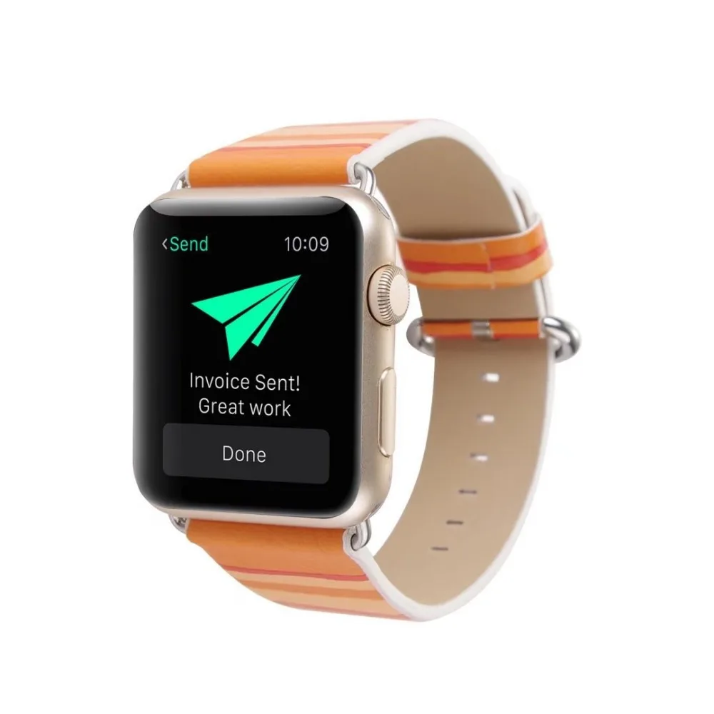 Модные кожаные часы iWatch Apple 38 мм 42 мм для мужчин и женщин спортивный браслет для ремня Замена мужской t браслет для iWatch Народно-пользовательский стиль