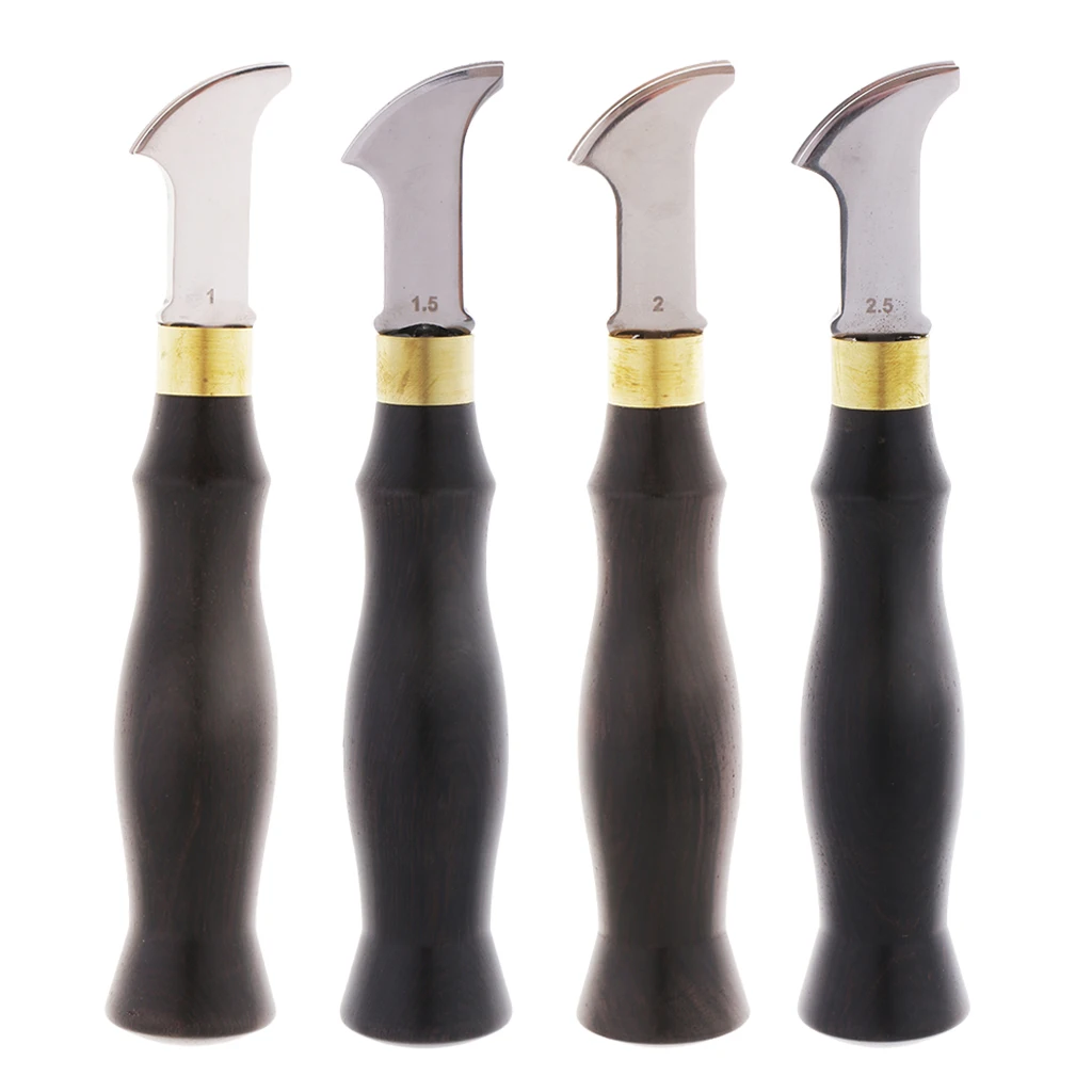 

DIY Leather Craft Edge Creaser Stainless Steel Ebony Edge Marking Decorate Tool