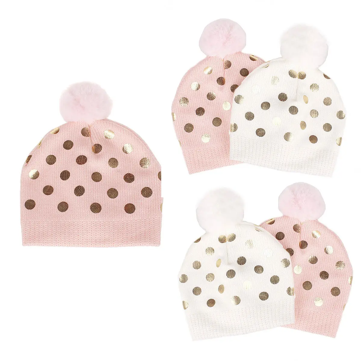 Toddler Kids Girl Boy Baby Infant Winter Warm Chunky Crochet Knit Hat Beanie Cap | Детская одежда и обувь