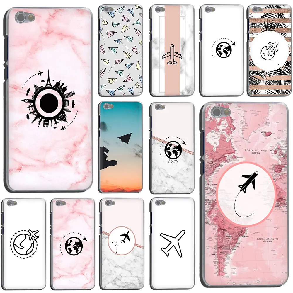 Путешествовать по всему миру бумага Самолет жесткий чехол для телефона Xiaomi Redmi 8A