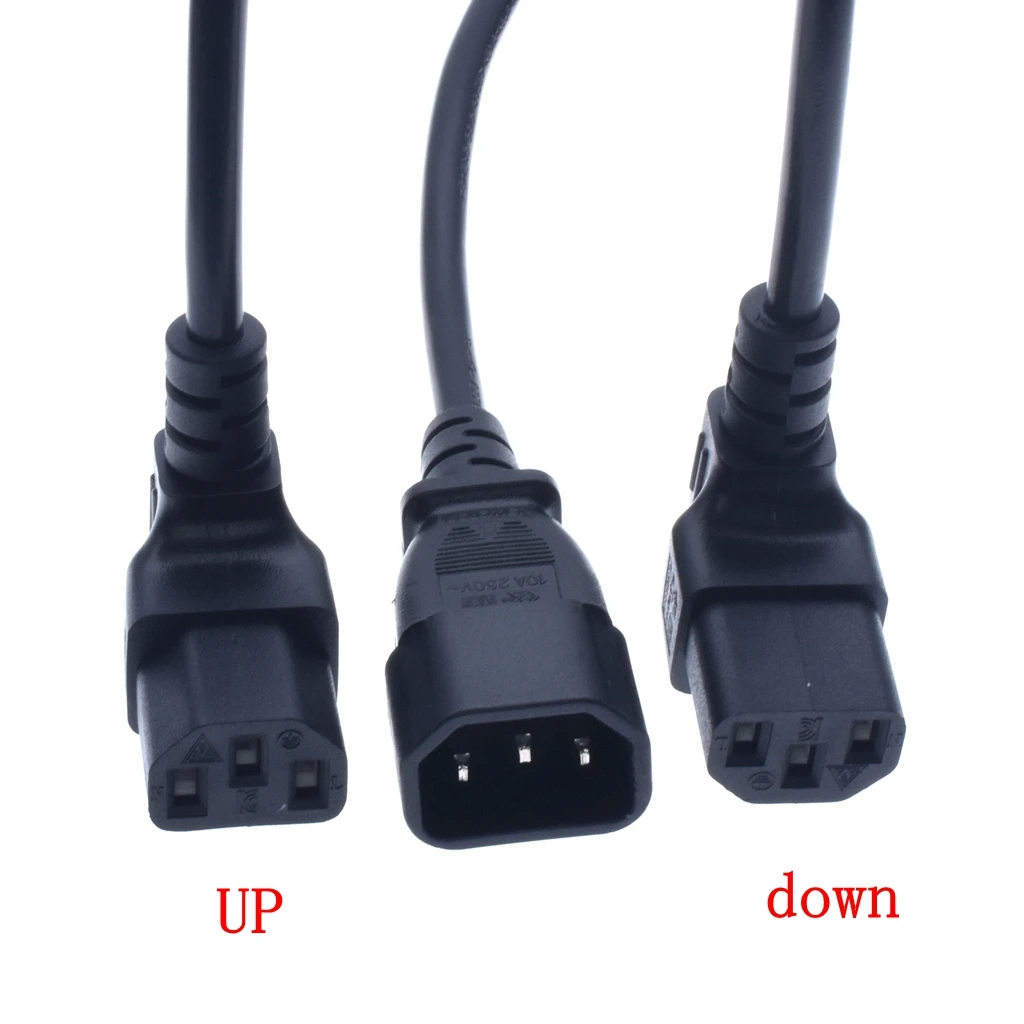 IEC 320 C14 штекер-угол C13 гнездовой разъем PDU/UPS Удлинитель силовой кабель вверх/вниз угол PDU/UPS Перемычка силовые шнуры