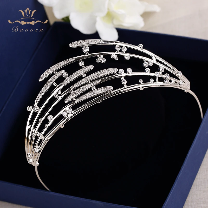 Диадема для невесты королевская блестящая циркониевая Корона свадебные обручи