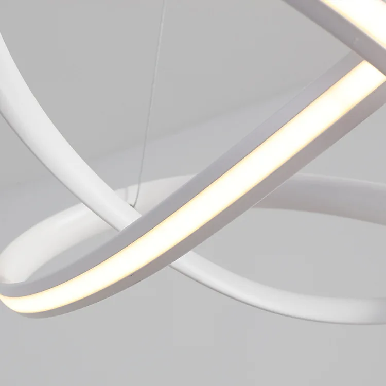 Modern Flower LED Pendant Light Dining Room Kitchen Bedroom Study White Aluminum Acrylic Droplight | Лампы и освещение - Фото №1
