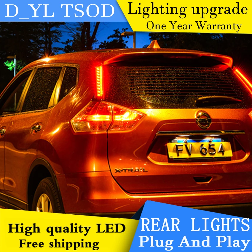 Автомобильный Стайлинг светодиодный задний фонарь для Nissan X trail хвост светильник