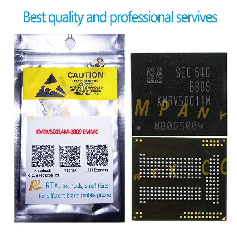 KMRV50014M-B809 128G BGA EMMC ИС для Samsung мобильный телефон EMCP NAND Flach чип памяти KMRV50014M B809 128+ 32 221 мяч