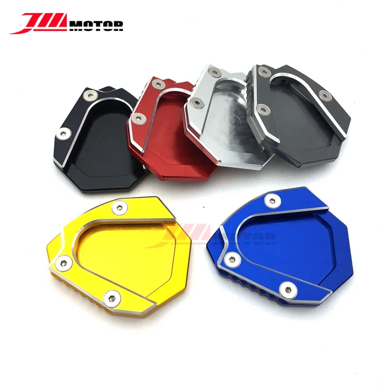 

Motorcycle CNC Alunimun Kickstand Foot Side Stand Enlarge Extension Pad Support Plate Blue Color For Benelli Leoncino 500 BJ500