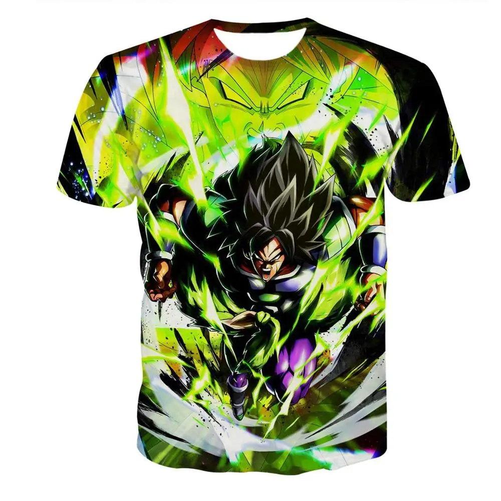 LE151 New Hot Dragon Ball Z Series Super Saiyan Son Goku Black Vegeta Battle Dragonball 3D Printed Men's T Shirt Summer Top Tees - Цвет: LE151
