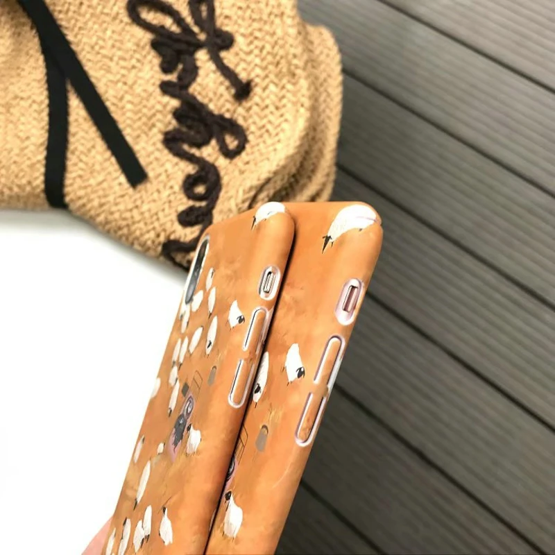 Для capas iphone 6s пластиковый жесткий компьютер Крышка смешная овечка принт чехол для