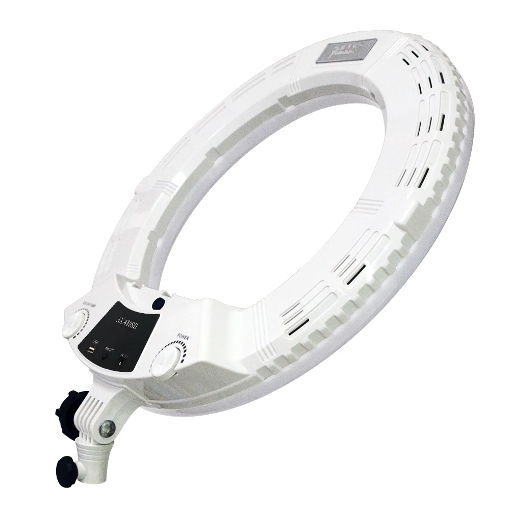Yidoblo AX-480SII, 1" 45 см, светодиодный светильник с регулируемой яркостью, 48 вт, 3200~ 5000 к, 240 шт., светодиодный светильник S для макияжа, фото, видео, светильник, набор