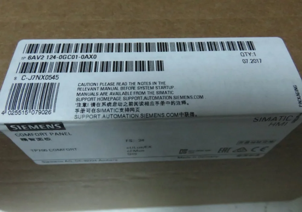 6AV2124 0GC01 0AX0 6AV2 124 SIMATIC HMI TP700 комфорт сенсорная работа 7 &quotTFT новые и есть в наличии|hmi