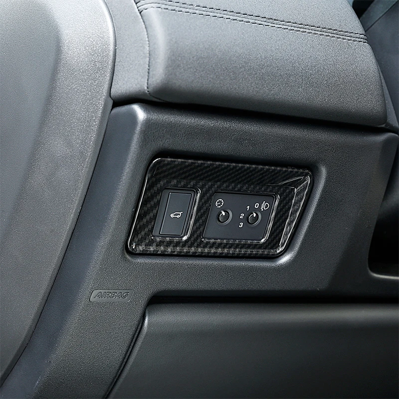 1 Pcs For Land Rover Discovery Sport 2015 2016 2017 2018 Carbon Fiber Style ABS Plastic Inner Tail Door Switch Frame Cover Trim |