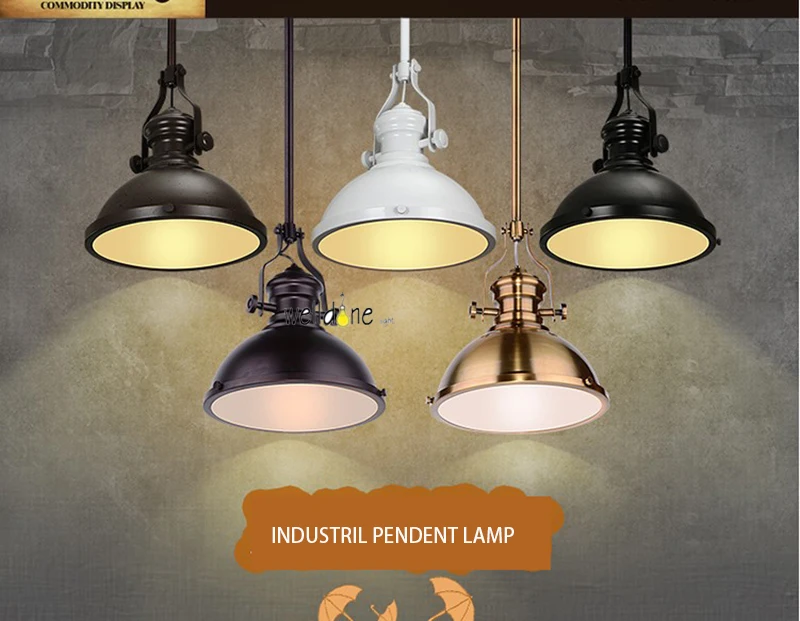 Железный подвесной светильник в винтажном стиле 110 В 220 медная лампа - купить по