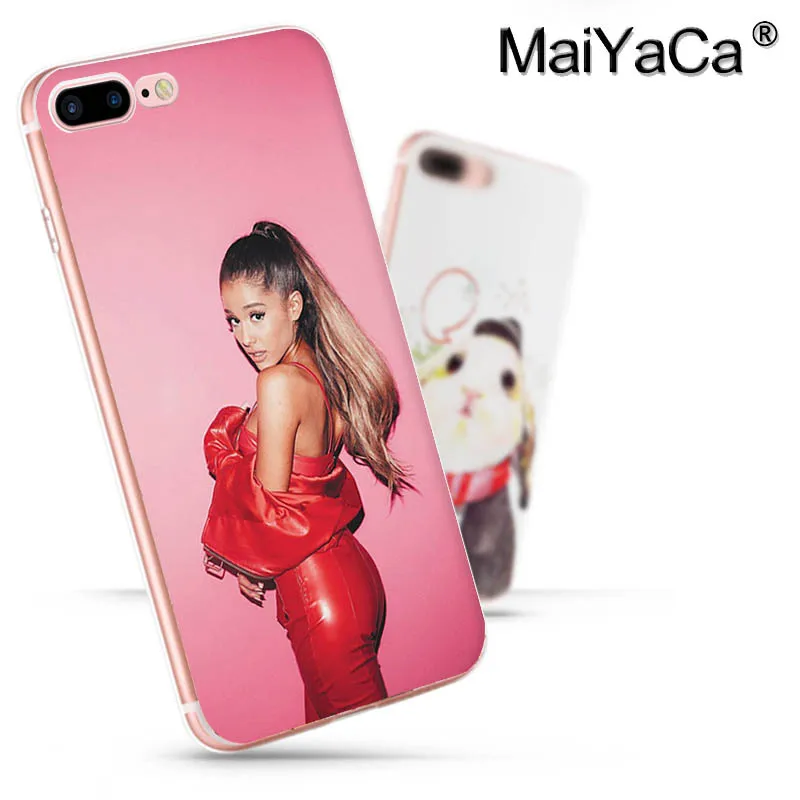 MaiYaCa Cat Ar Ariana Grande прозрачный мягкий ТПУ чехол для телефона iPhone 8 7 6 6S Plus X 5 5S SE 11pro