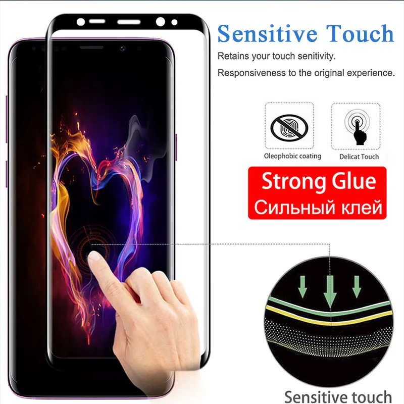 Защитный Стекло на samsung Galaxy S9 Plus Note 8 9 S6 S7 Edge S 6 7 S8 9 S 8 S 6 S фотоаппаратов моментальной печати 7 S Tremp защитное стекло пленка Samsug процессором обработки изображений Galax