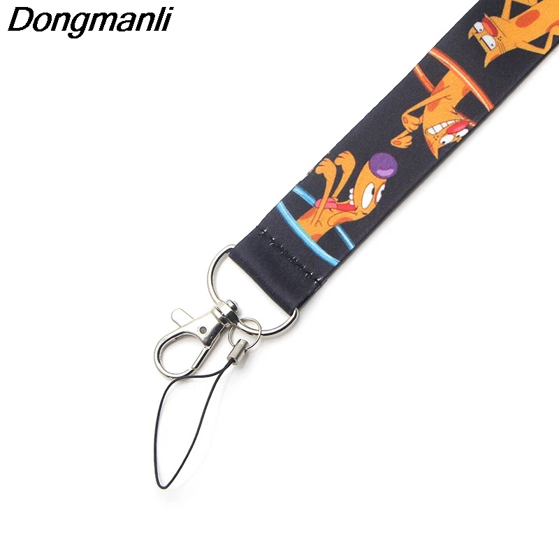 Брелок для ключей P3539 Dongmanli с милым котом ремешки идентификационных карт