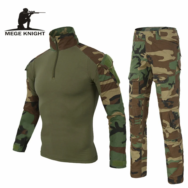 

Армейская одежда Тактическая Военная Униформа Airsoftsport лягушка Камуфляжный костюм армия США Мультикам лесной BDU комплект одежды