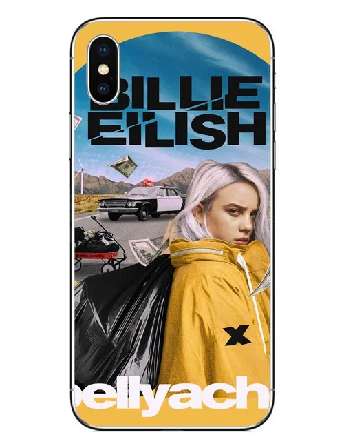 Billie Eilish шт силиконовые чехлы для iPhone 5 S SE X чехол телефона 6S 6 7 8 Plus XS Max XR матовый