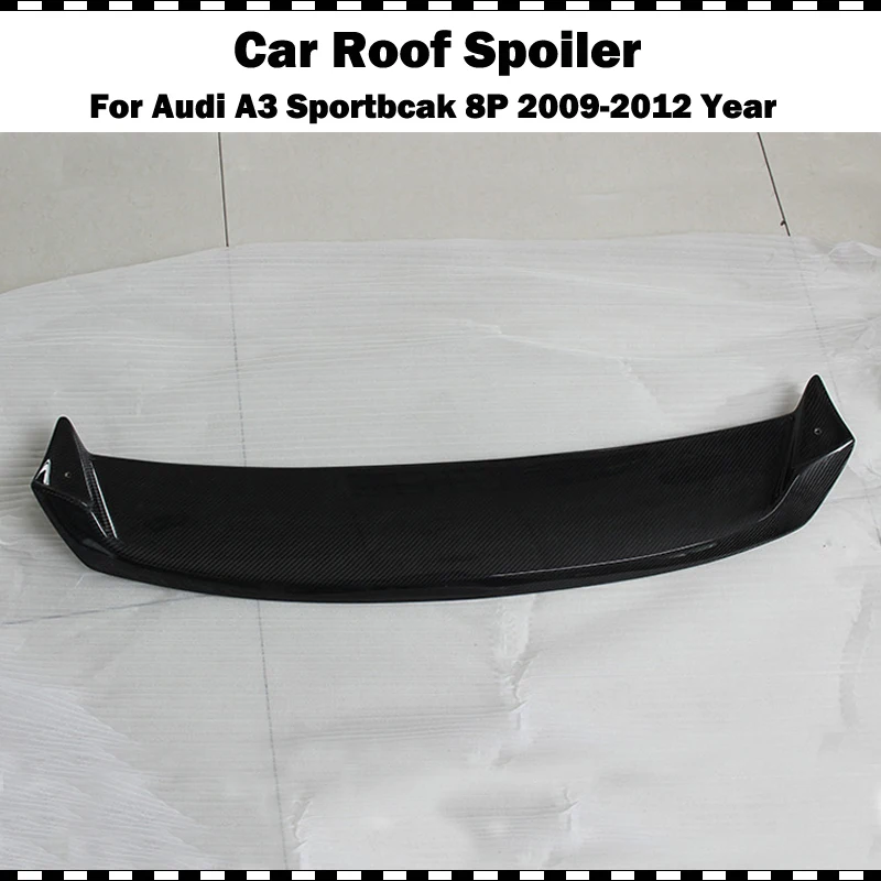 Oettinge style Garbon fiber Задний спойлер на крышу для AUDI A3 8P Sportback 2009 2010 2011 2012 год A3 CF задний спойлер на багажник