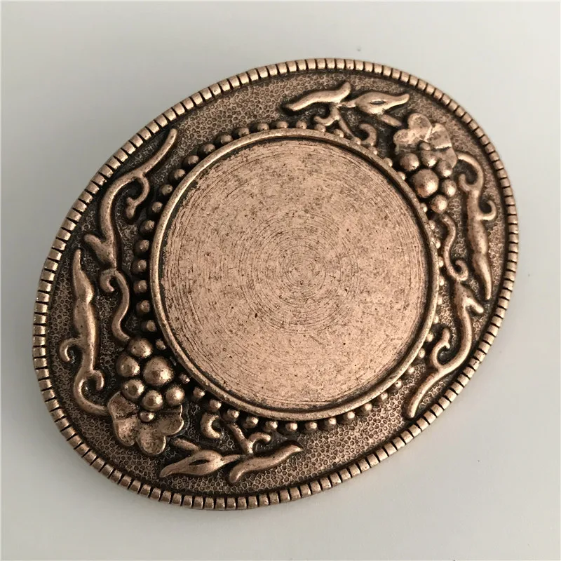 Розничная торговля стандартная Пряжка 82*62 мм овальная фиолетовая металлическая