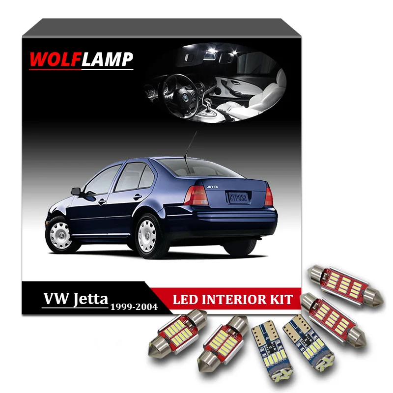 Wolflamp 11 шт. ледяная синяя белая ламсветильник для автомобиля 1999 2004 VW Volkswagen