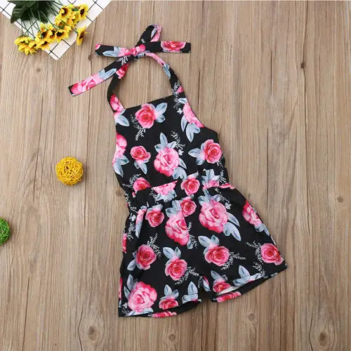 2019 брендовый Детский комбинезон с цветочным рисунком для новорожденных девочек