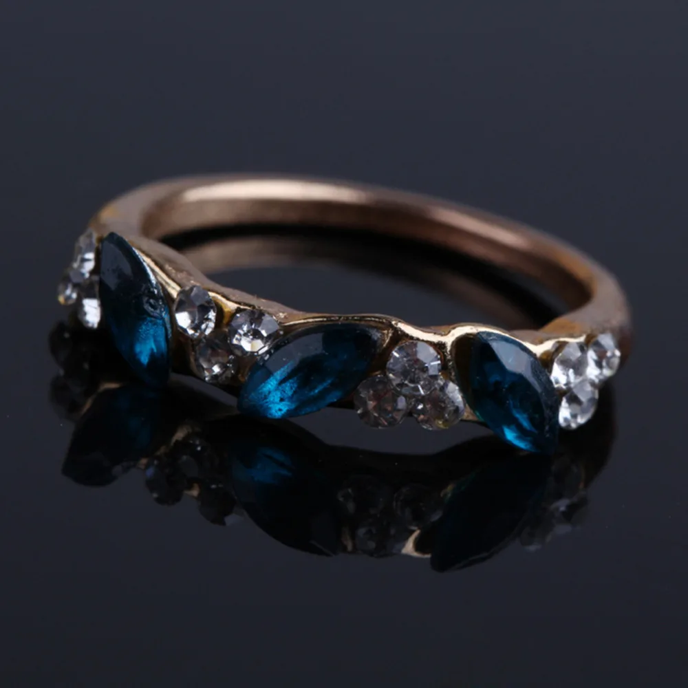 Модные кольца оптовая продажа милое Винтажное кольцо с кристаллами для женщин