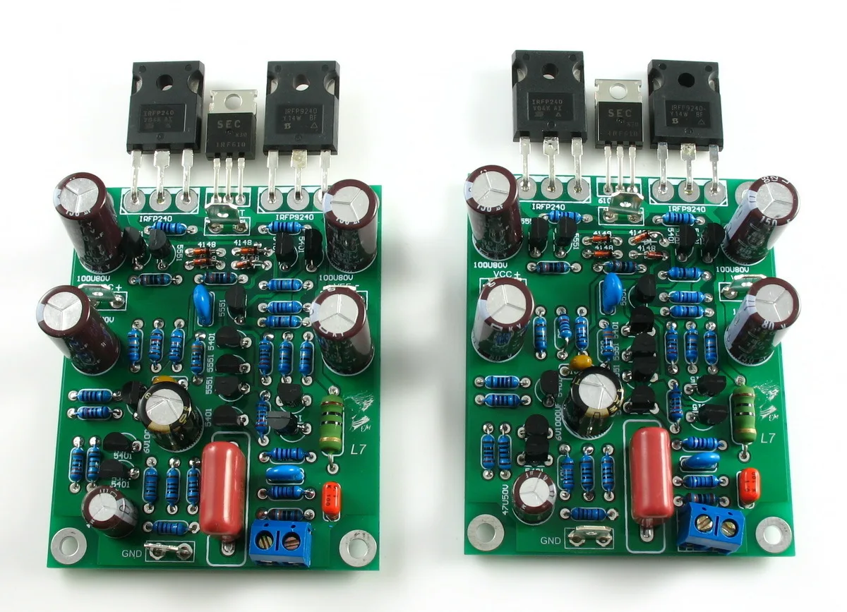 Class AB MOSFET L7 аудио усилитель мощности двухканальный 300 350WX2 Плата усилителя от LJM|audio
