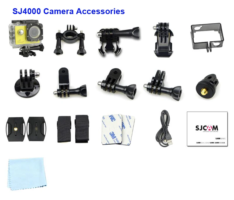 Водонепроницаемая Спортивная Экшн камера SJCAM SJ4000 для дайвинга на 30 м +