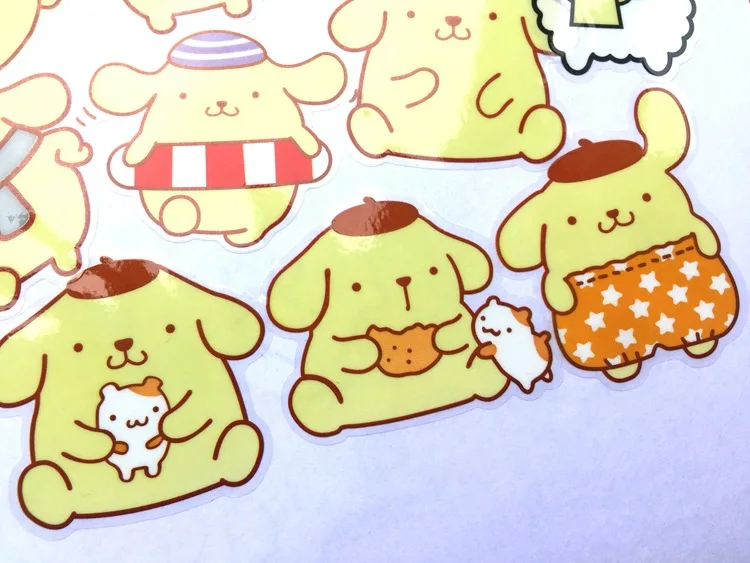 100 листов/лот adesivos водонепроницаемые pompom purin серии аниме наклейки pegatinas наклейка в