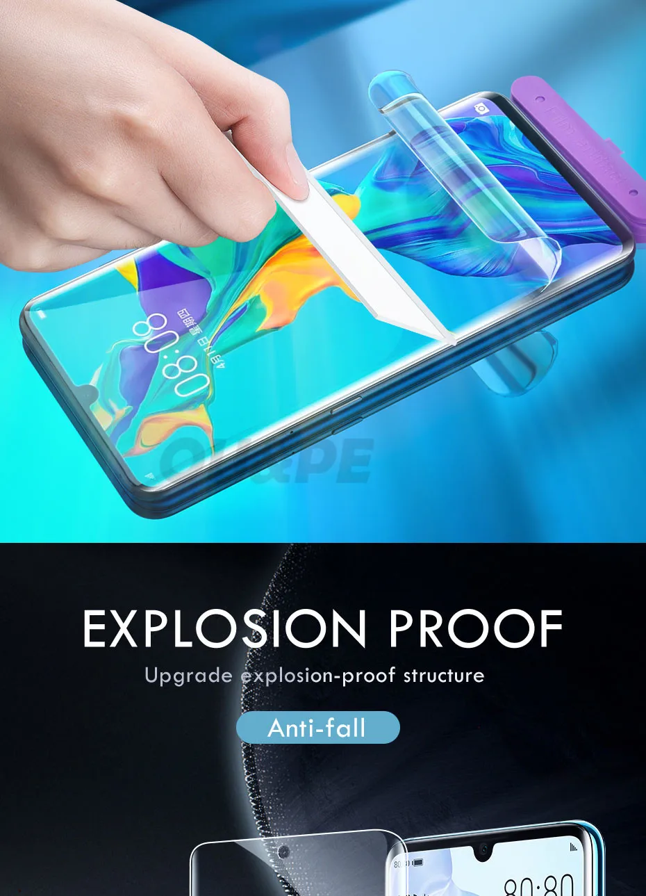 100D Гидрогелевая пленка для Hauwei P20 P30 mate 20 Lite P smart Защита экрана для Hauwei P20 P30 mate 20 Pro пленка не стекло