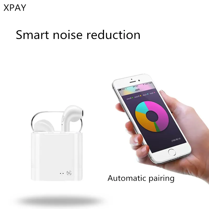 Фото XPAY Беспроводная bluetooth-гарнитура 4 2 мини Спорт с микрофоном зарядным устройством XPAY Беспроводная bluetooth-гарнитура 4 2 мини Спорт с микрофоном зарядным устройством