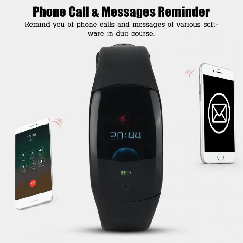 IP67 водонепроницаемый Бег Шагомер умный монитор артериального давления фитнес-трекер для измерения сердечного ритма шагомер бег Счетчик шагов наручные часы
