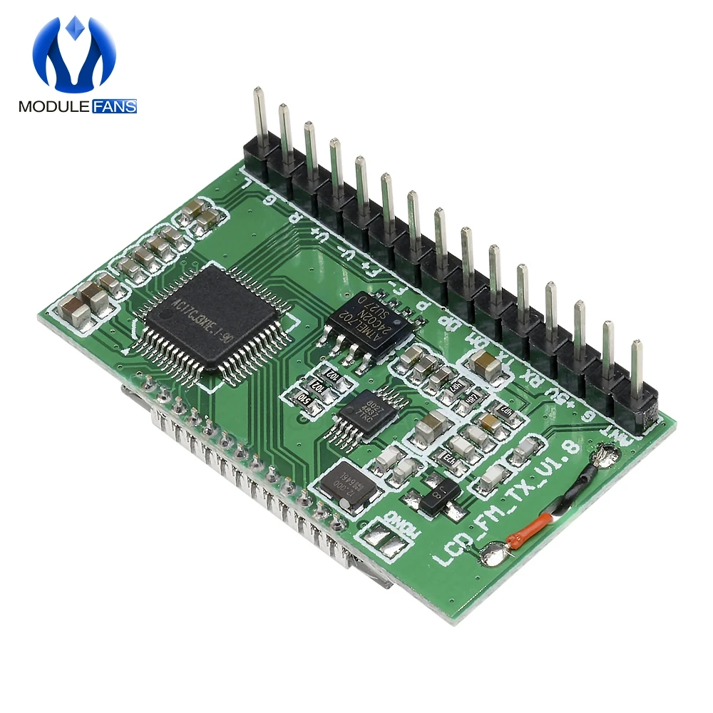 Wireless PLL LCD 87-108MHZ Digital FM Radio Transmitter/Receiver Module Microphone Stereo Board Noise Reduction Diy Kit