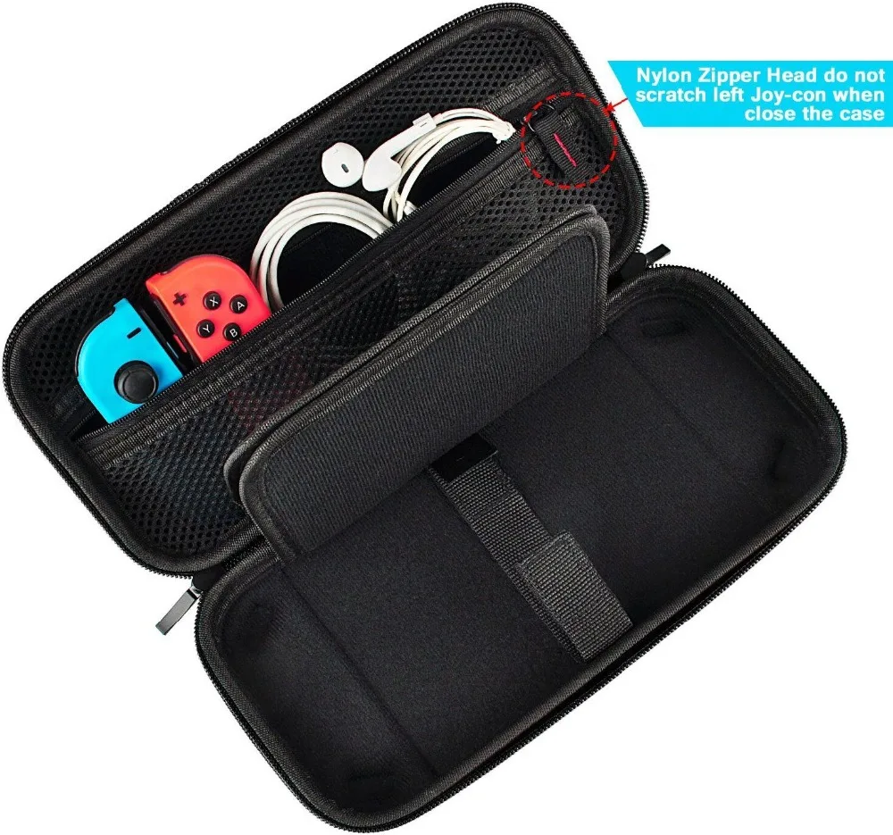 Дорожный Чехол NS для 19 игр футляр карт аксессуаров консоли Nintendo Switch и контроллера