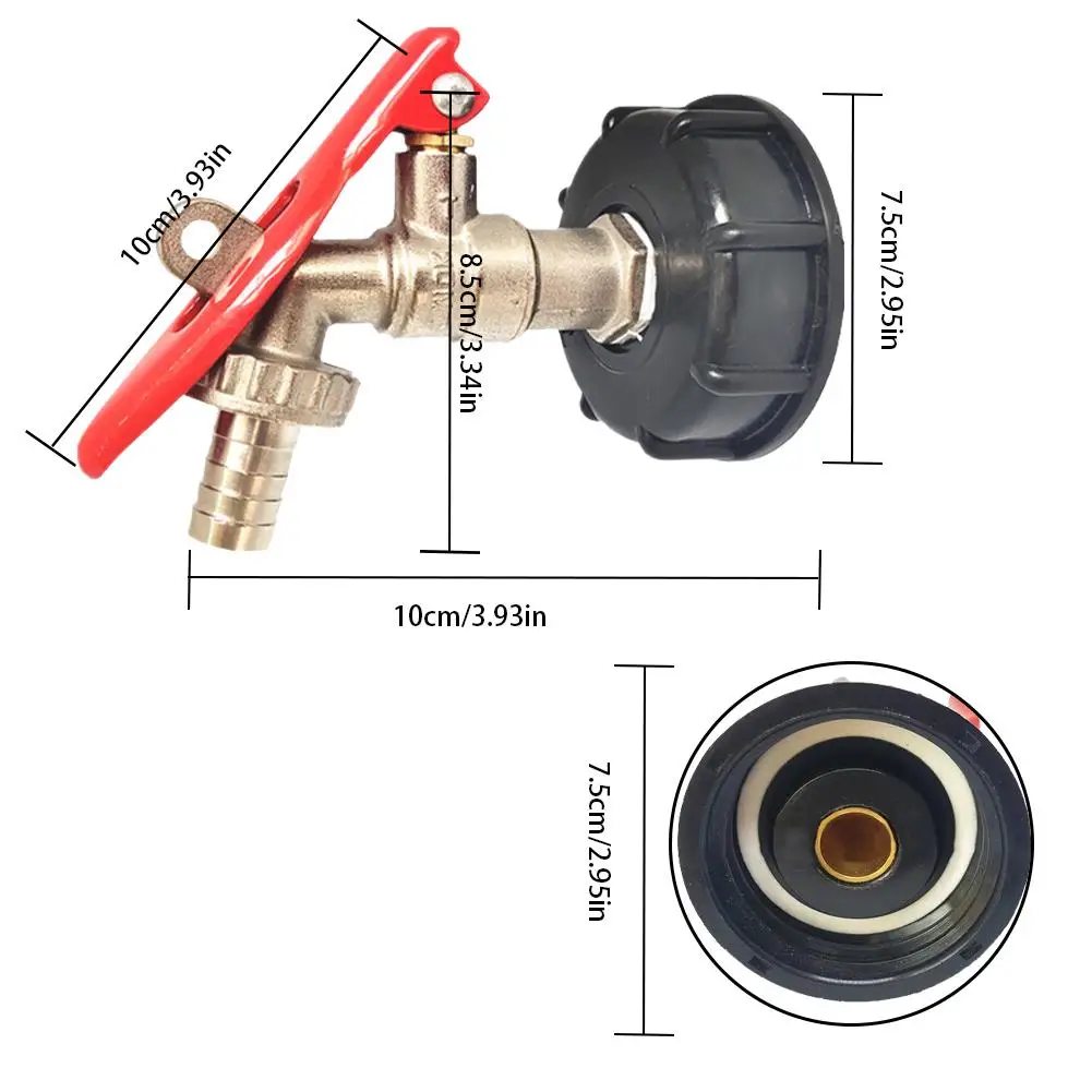Новый резервуар IBC для большого объема пищевых продуктов 1/2 дюйма садовый шланг