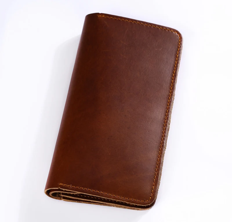 2016 новые люди складным браун из натуральной кожи бумажник старинные очень