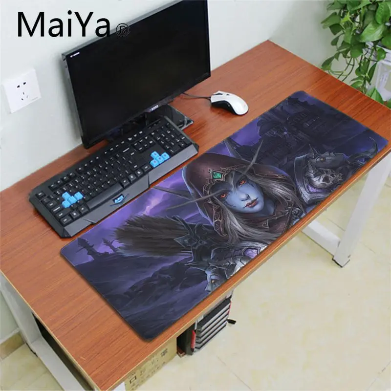 Maiya высокое качество world of warcraft игровой плеер Настольный Ноутбук резиновый коврик для мыши резиновый ПК компьютерный игровой коврик для мыши - Цвет: Lock Edge 40X90cm