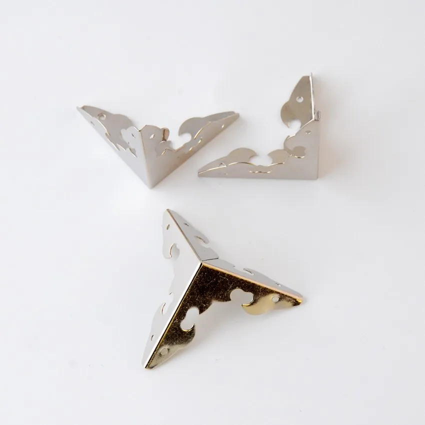 Бесплатная доставка 10 шт. серебристая цветная коробка угловой узор Резные