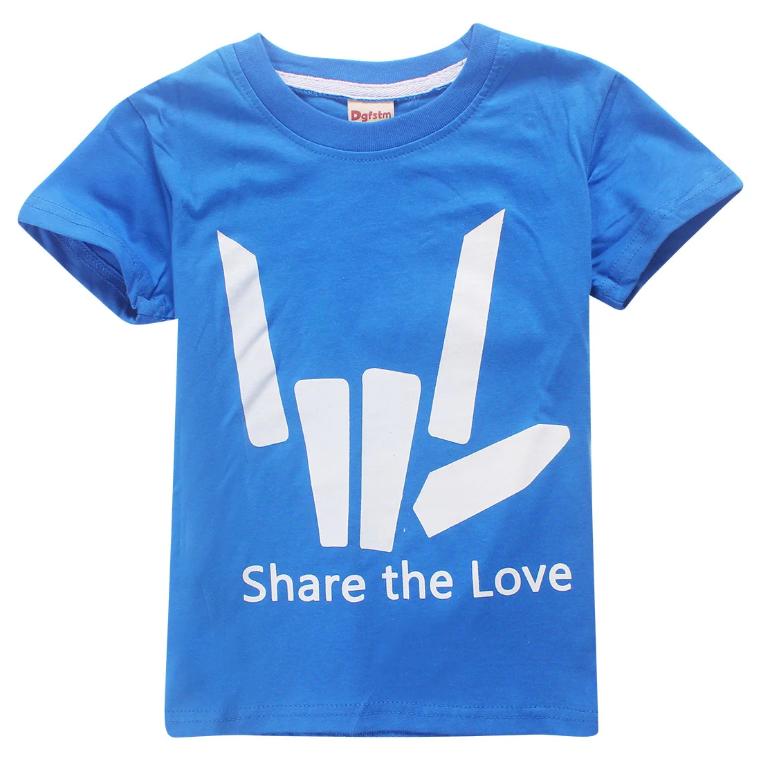 8425blue Дети Share The Love худи с логотипами с длинным рукавом футболка капюшоном вы Tube трендовой свитер для мальчиков топы девочек Рождество реглан - Цвет: 8425blue